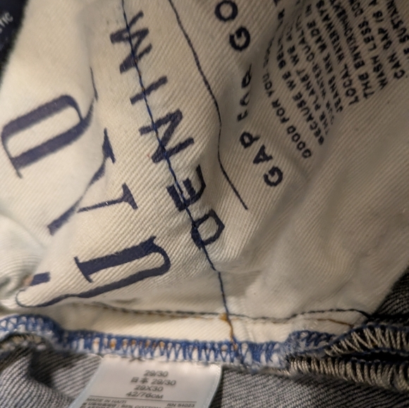 Gap Denim Size 29x30 Athletic Pre-owned - Picture 11 of 12